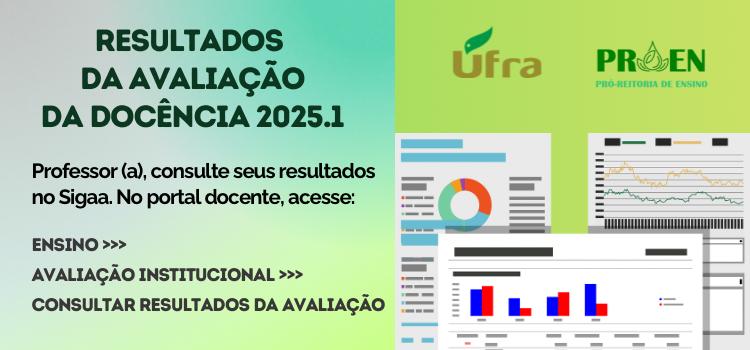 Consulta aos resultados da Avaliação Docente 2025.1