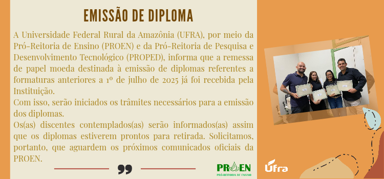 Emissão de Diplomas