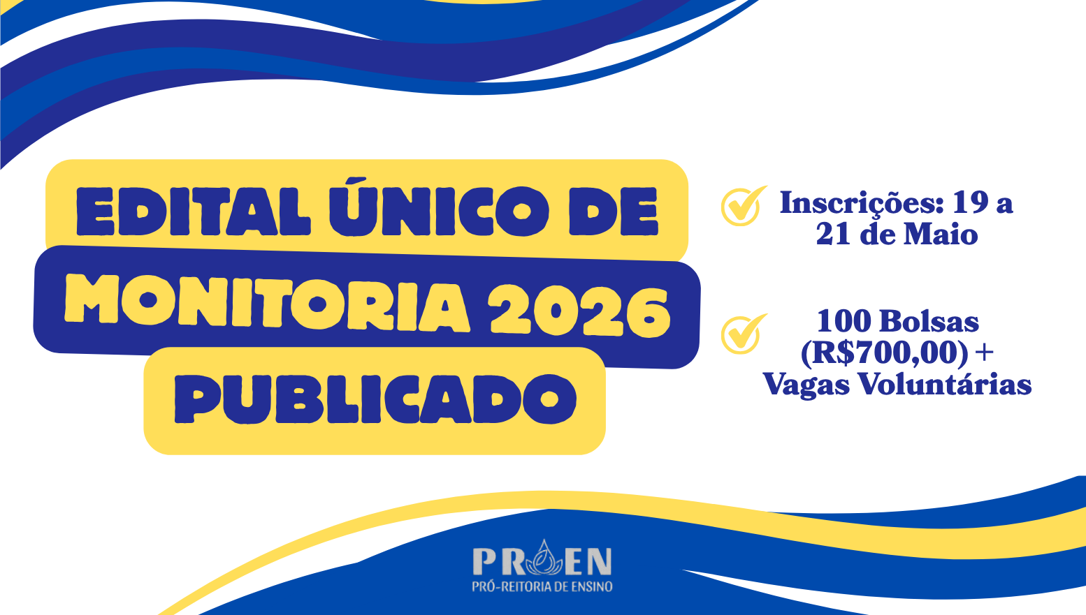 EDITAL DE MONITORIA 2026