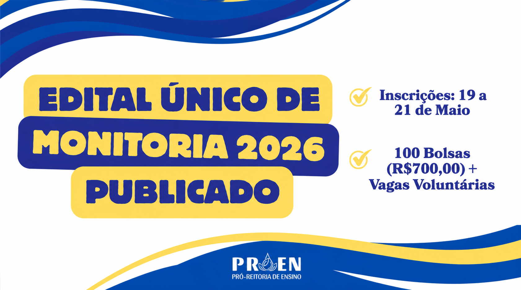 Edital de Monitoria 2026